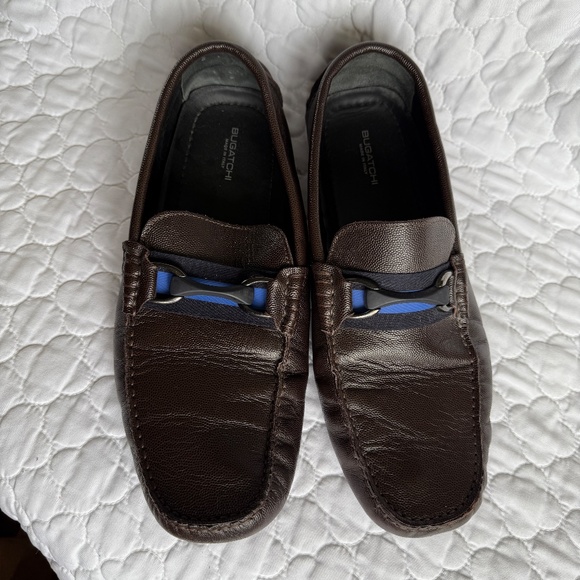 BUGATCHI Potenza Bit Leather Driver Shoes Made in Italy Size 10.5 main image 7